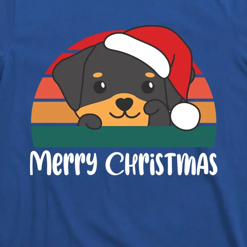 Merry Christmas Funny Rottweiler Christmas Gift T-Shirt