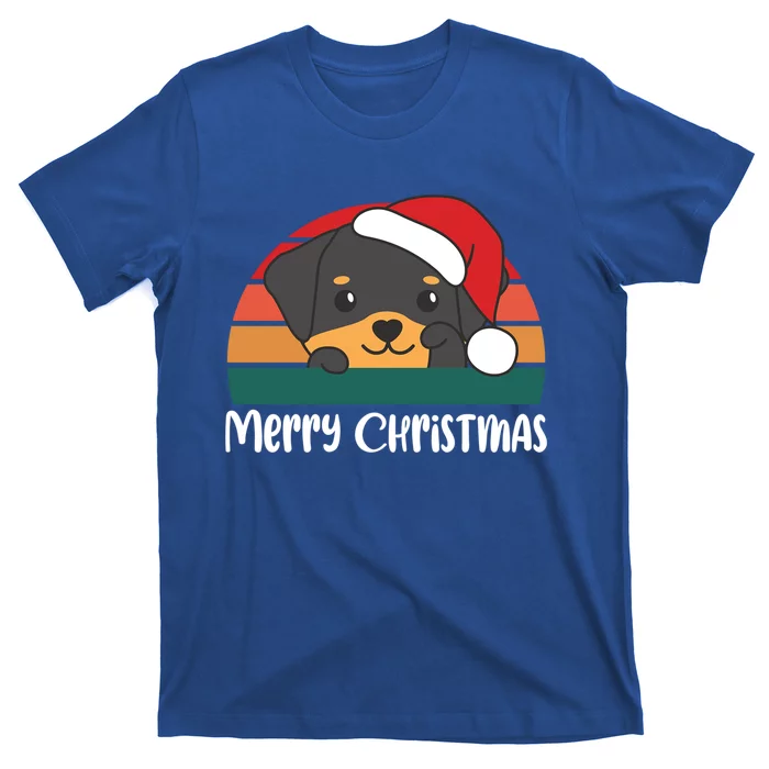 Merry Christmas Funny Rottweiler Christmas Gift T-Shirt