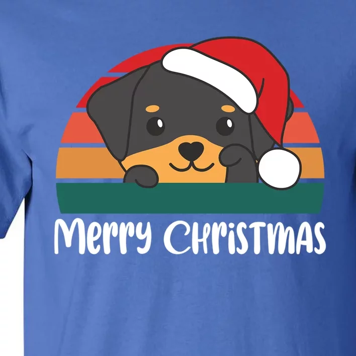 Merry Christmas Funny Rottweiler Christmas Gift Tall T-Shirt