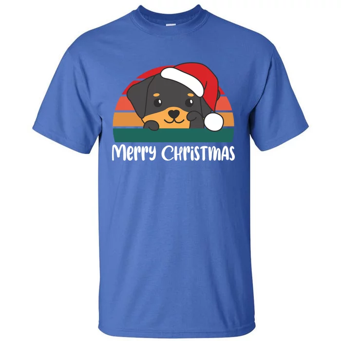 Merry Christmas Funny Rottweiler Christmas Gift Tall T-Shirt