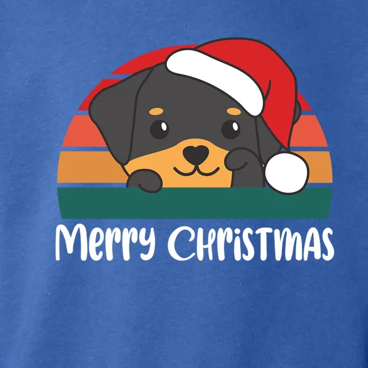 Merry Christmas Funny Rottweiler Christmas Gift Toddler Hoodie