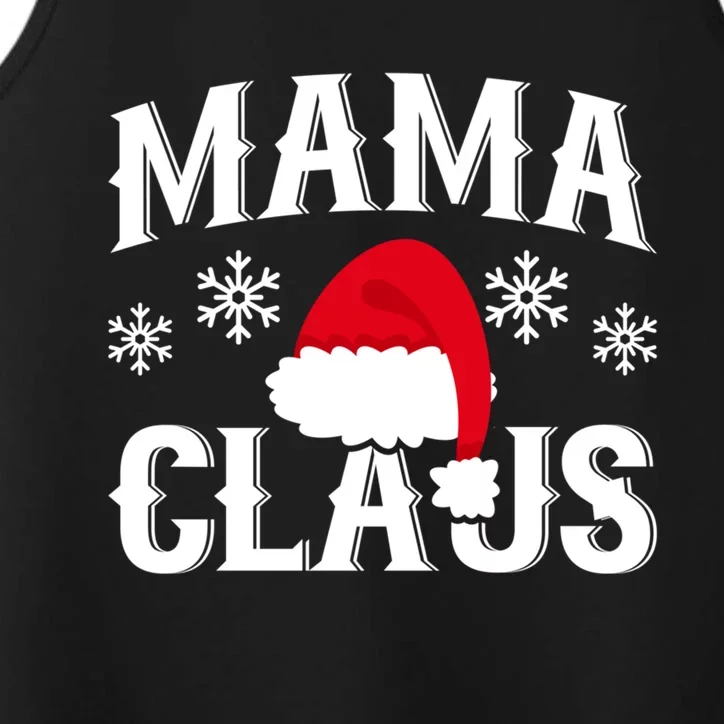 Mama Claus Funny Santa Family Christmas Gift Performance Tank