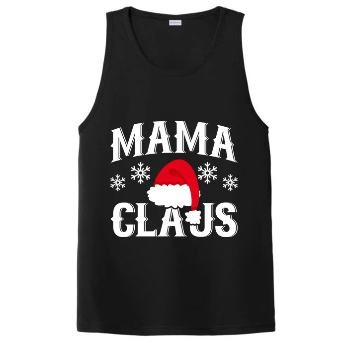 Mama Claus Funny Santa Family Christmas Gift Performance Tank