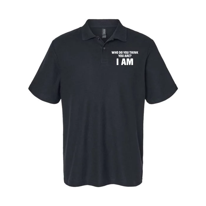 Middle Class Fancy Who Do You Think You Are I Am Softstyle Adult Sport Polo