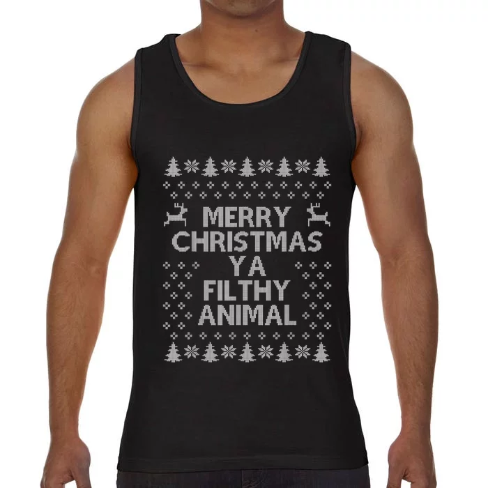 Merry Christmas filthy Xmas animal awesome shirt gift Comfort Colors® Tank Top