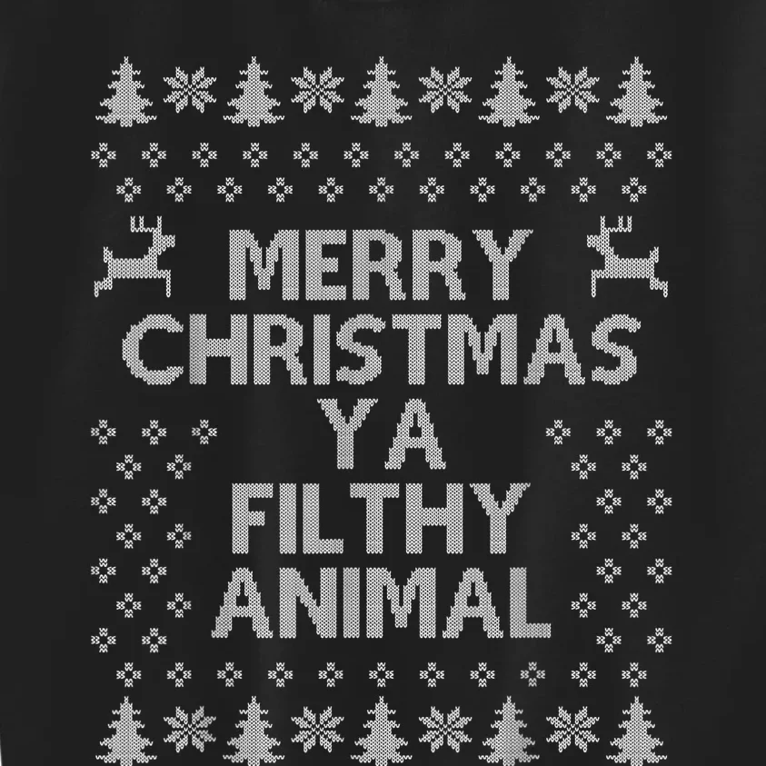 Merry Christmas filthy Xmas animal awesome shirt gift Kids Sweatshirt