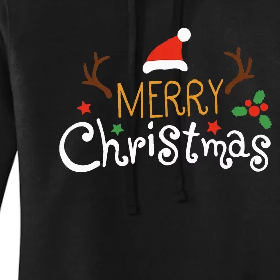 Merry Christmas Family Matching Outfits Xmas Women's Pullover Hoodie