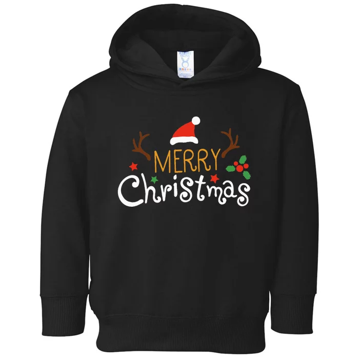 Merry Christmas Family Matching Outfits Xmas Toddler Hoodie