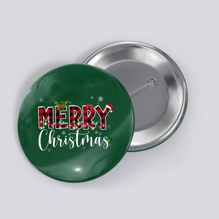 Merry Christmas Festive Cute Holiday Button