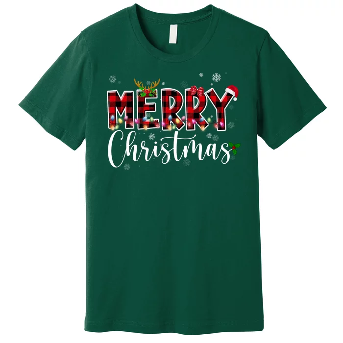 Merry Christmas Festive Cute Holiday Premium T-Shirt