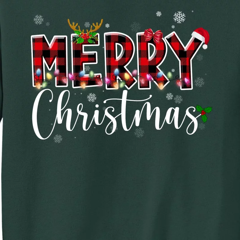 Merry Christmas Festive Cute Holiday Tall Sweatshirt