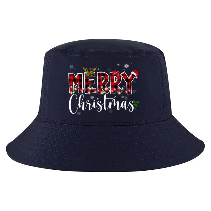 Merry Christmas Festive Cute Holiday Cool Comfort Performance Bucket Hat