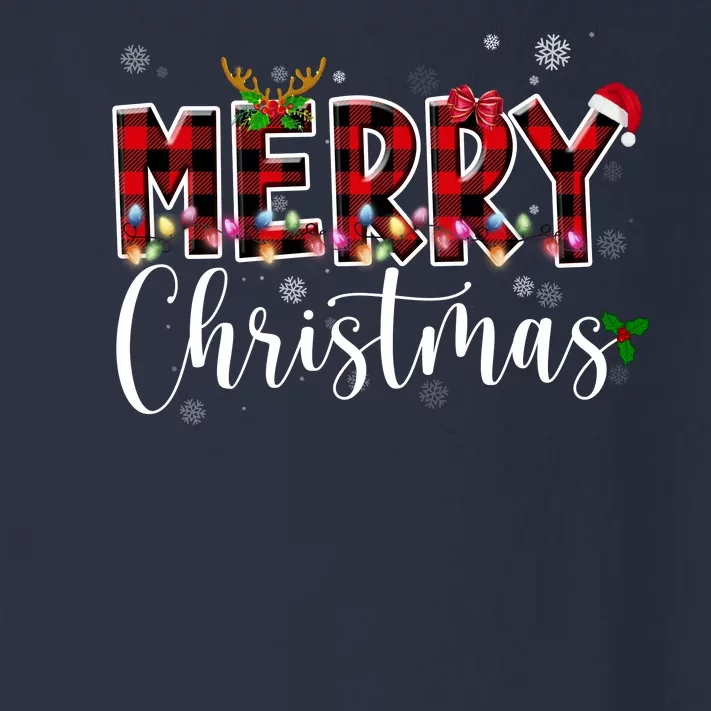 Merry Christmas Festive Cute Holiday Toddler Long Sleeve Shirt