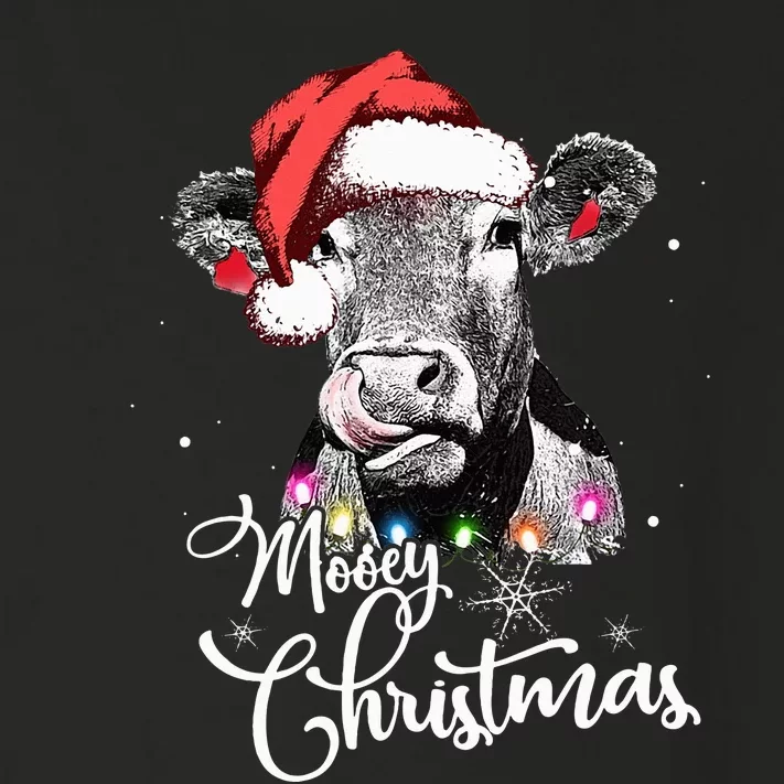 Mooey Christmas Fun Heifer Cow Santa Xmas Light Farmer Lover Toddler Long Sleeve Shirt