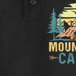 Mountain Camp For Camping Dry Zone Grid Performance Polo