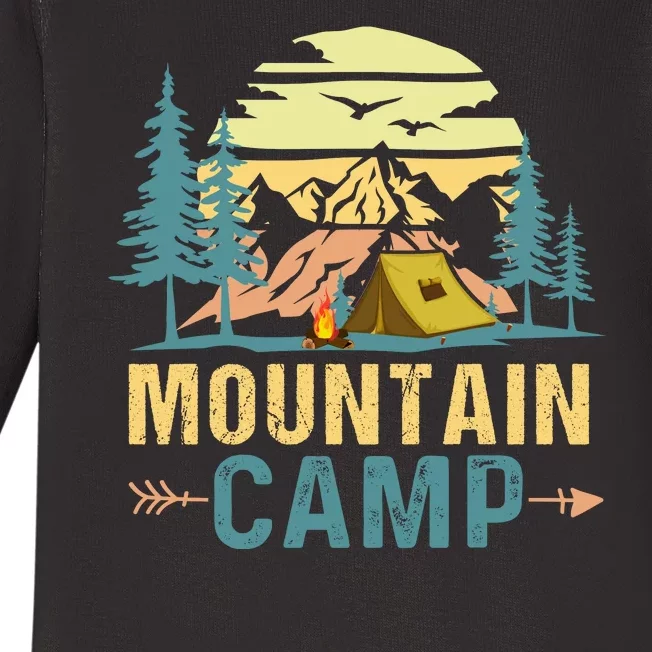 Mountain Camp For Camping Baby Long Sleeve Bodysuit