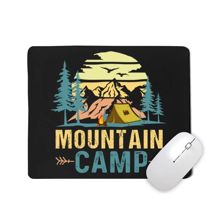 Mountain Camp For Camping Mousepad