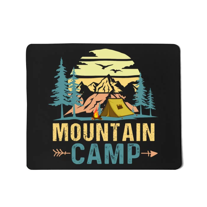 Mountain Camp For Camping Mousepad