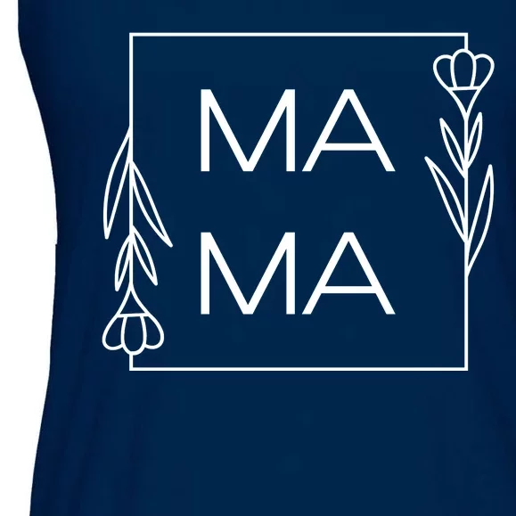 Mama Cute Flower Mother's Day Gift Ladies Essential Flowy Tank