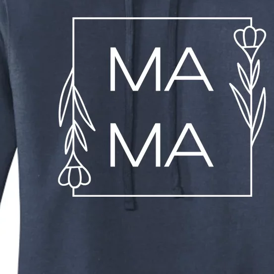 Mama Cute Flower Mother's Day Gift Women's Pullover Hoodie