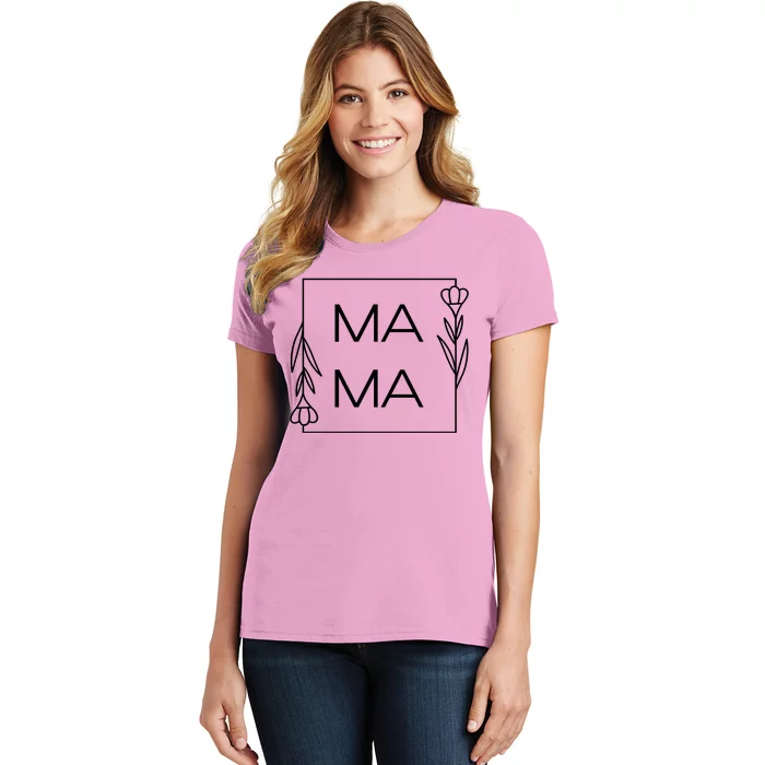 Mama Cute Flower Mother's Day Gift Women's T-Shirt