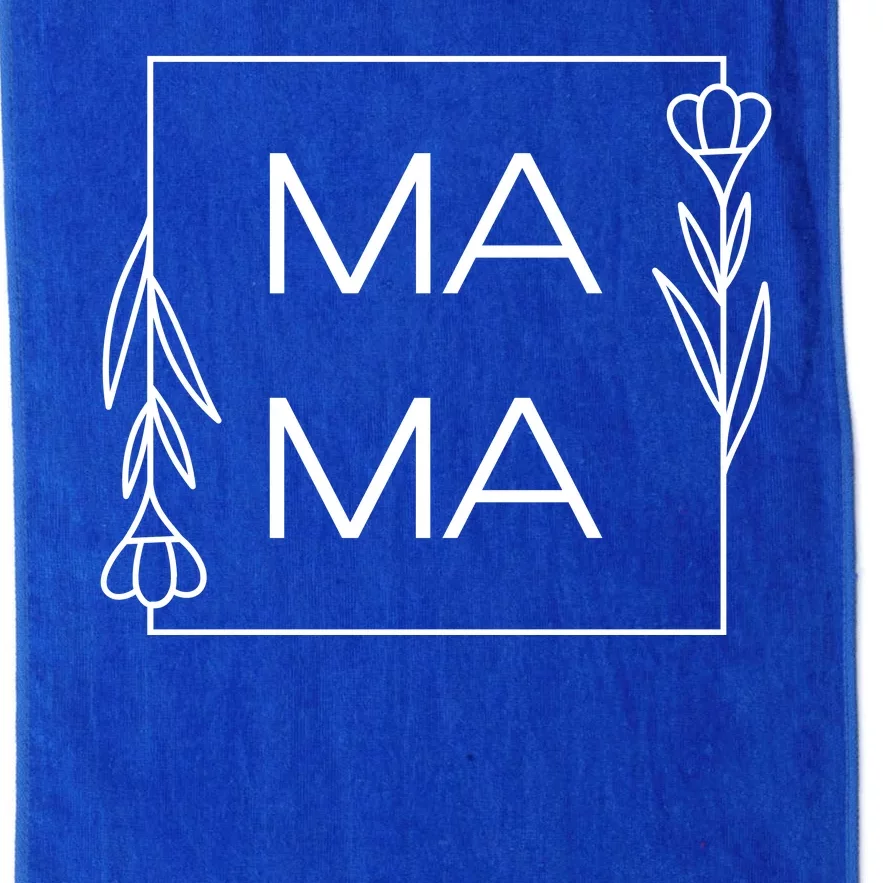 Mama Cute Flower Mother's Day Gift Platinum Collection Golf Towel