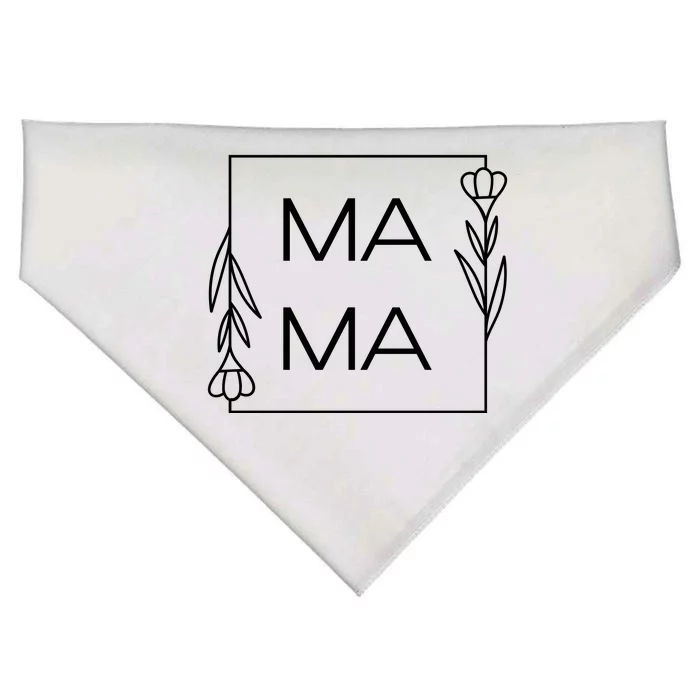 Mama Cute Flower Mother's Day Gift USA-Made Doggie Bandana