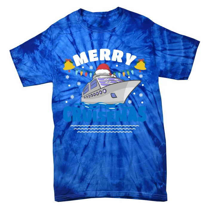 Merry Cruisemas Funny Christmas Cruise Ship Family Gift Tie-Dye T-Shirt