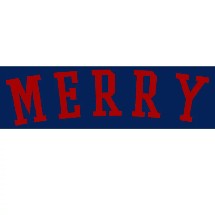 Merry Christmas Festive Holiday Bumper Sticker