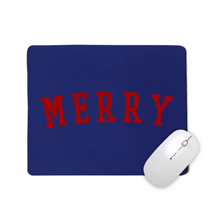 Merry Christmas Festive Holiday Mousepad