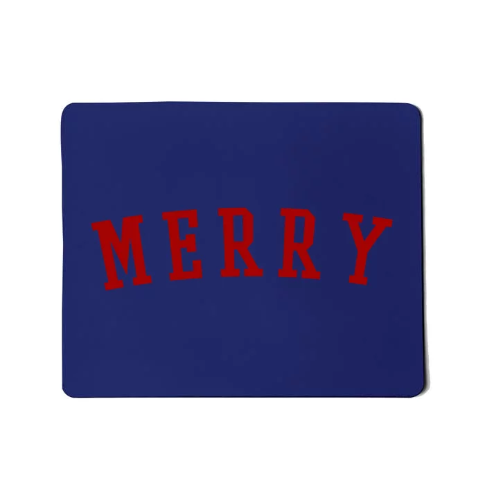 Merry Christmas Festive Holiday Mousepad