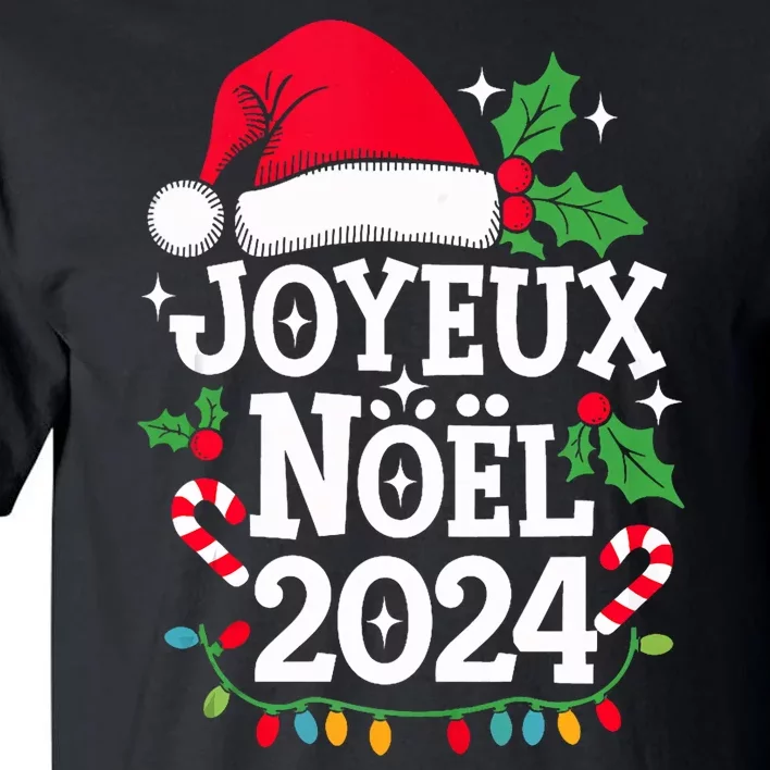 Merry Christmas French Family Joyeux Noel 2024 France Tall T-Shirt