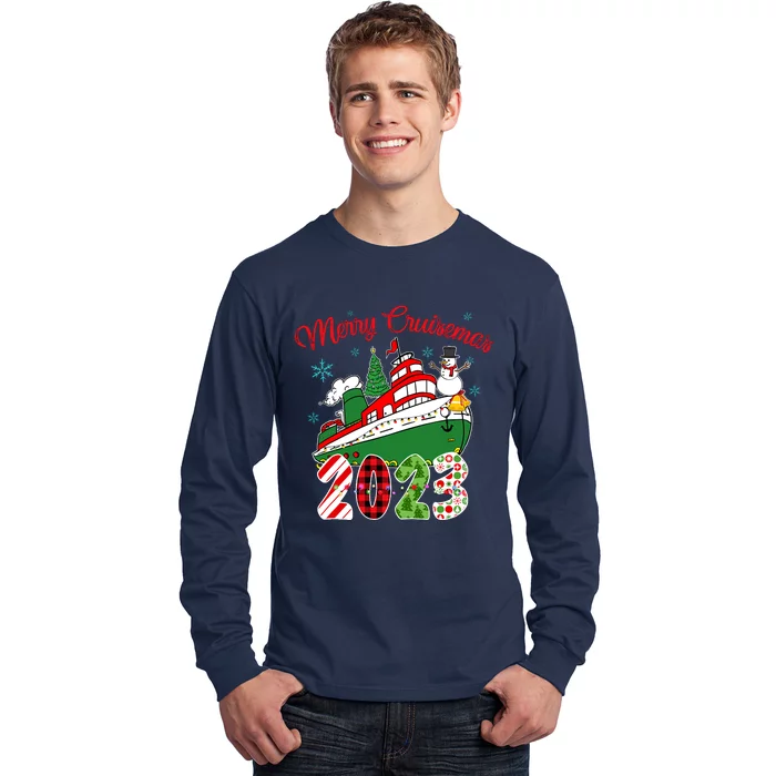 Merry Cruisemas Family Cruise Christmas Funny Boat Trip Long Sleeve Shirt