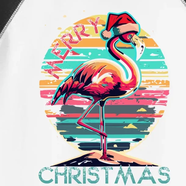 Merry Christmas Flamingo Pink Flamingo Christmas Xmas Gift Toddler Fine Jersey T-Shirt