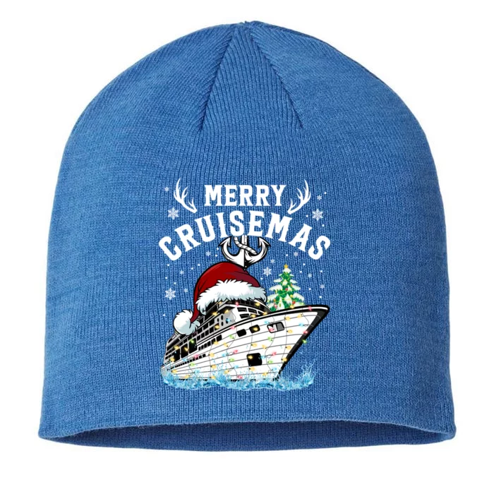 Merry Cruisemas Funny Cruise Ship Family Christmas Meaningful Gift 8 1/2in Sustainable Knit Beanie