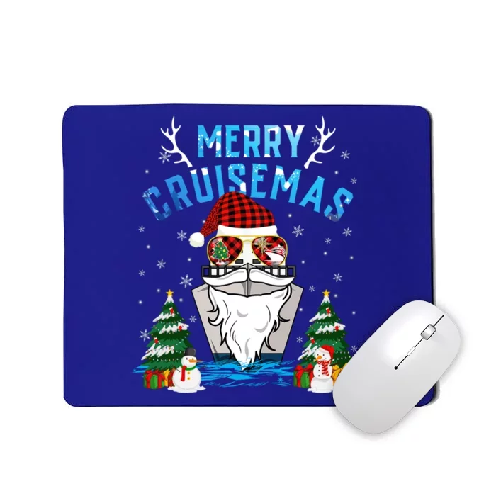 Merry Cruisemas Funny Cruise Ship Family Ugly Christmas Funny Gift Mousepad