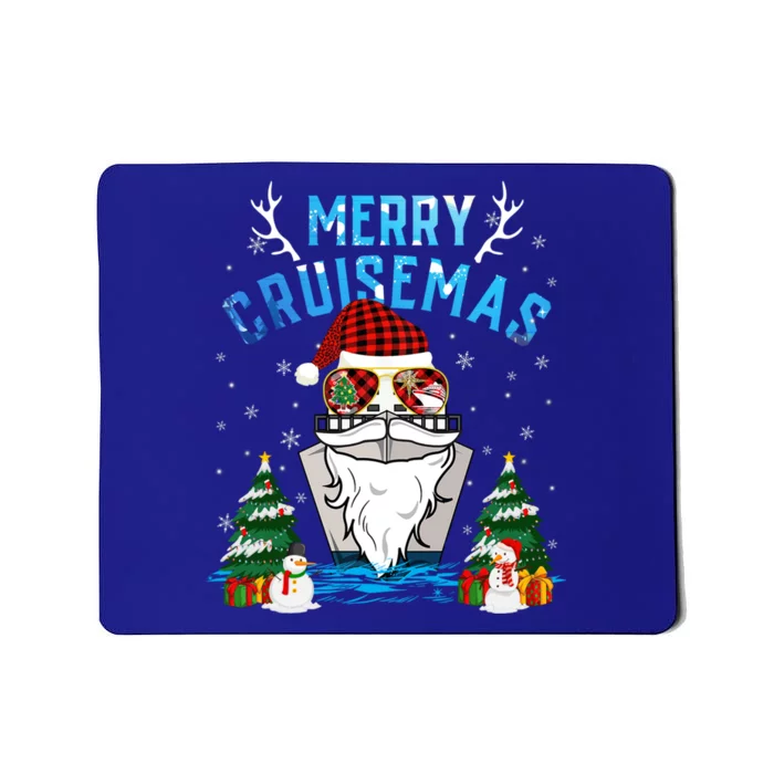 Merry Cruisemas Funny Cruise Ship Family Ugly Christmas Funny Gift Mousepad