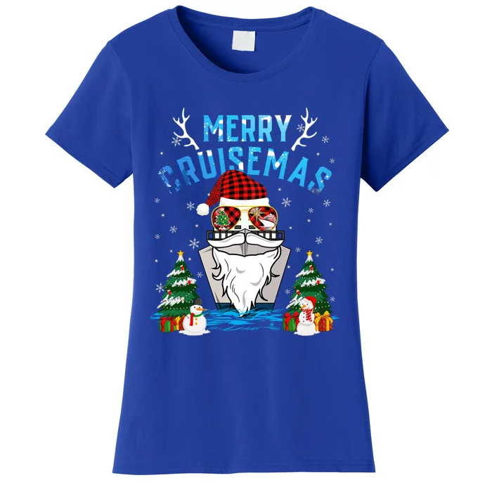 Merry Cruisemas Funny Cruise Ship Family Ugly Christmas Funny Gift Women's T-Shirt