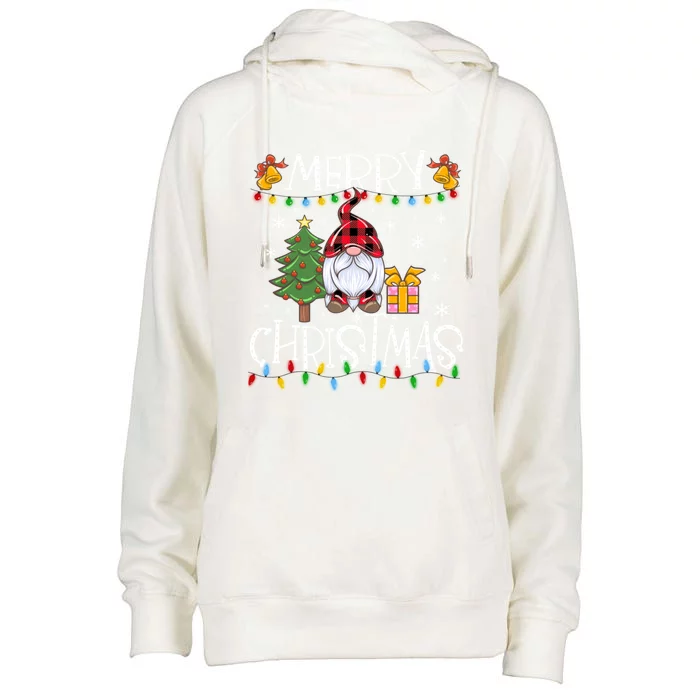 Merry Christmas Gnome Family Christmas Meaningful Gift Great Gift Womens Funnel Neck Pullover Hood