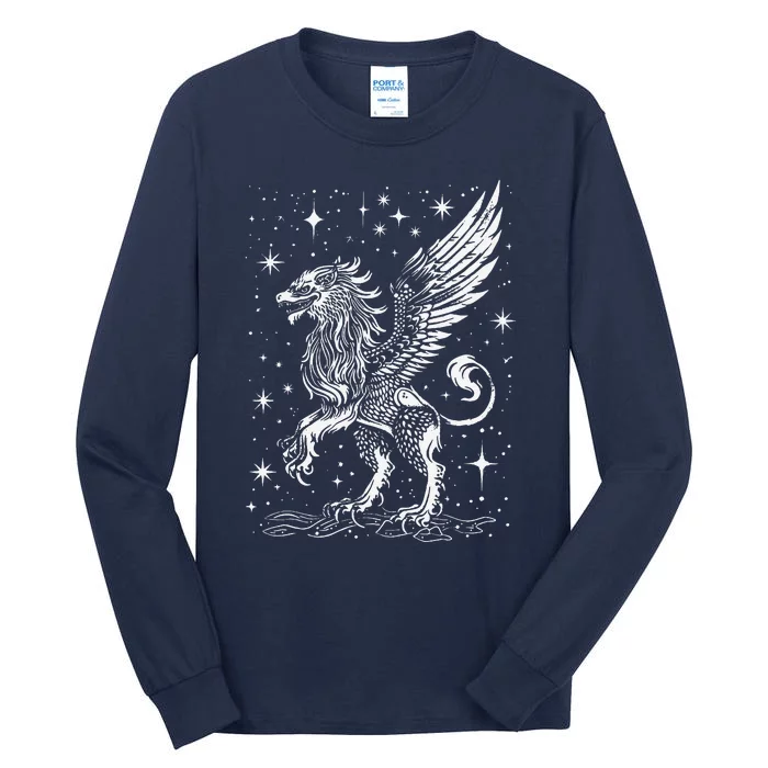 Mystical Creepy Gryphon Greek Mythical Creature Tall Long Sleeve T-Shirt