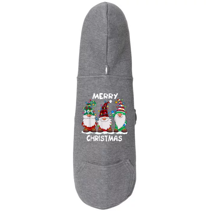 Merry Christmas Gnomes Xmas Family Doggie 3-End Fleece Hoodie