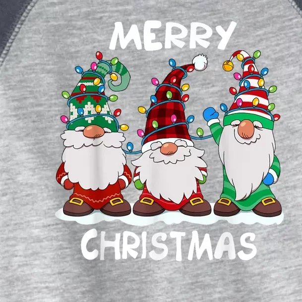 Merry Christmas Gnomes Xmas Family Toddler Fine Jersey T-Shirt