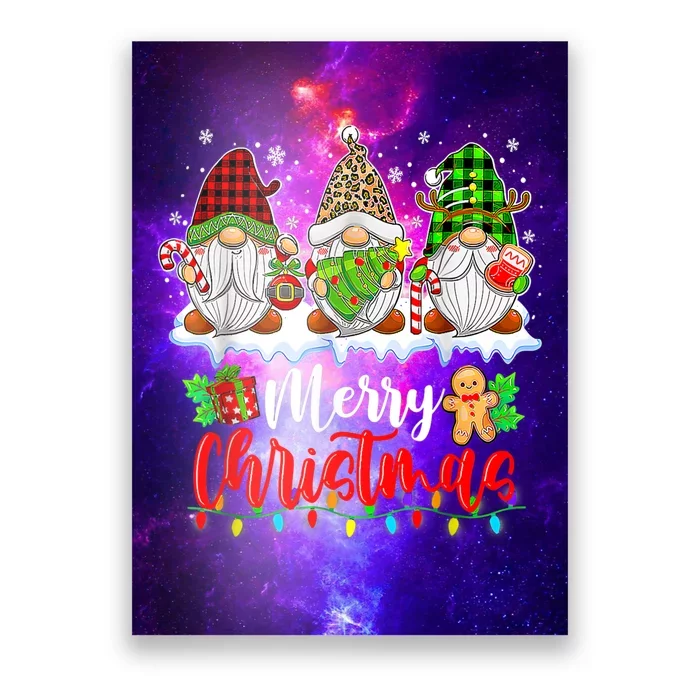 MERRY CHRISTMAS GNOMES XMAS MATCHING FAMILY Poster