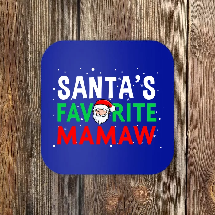 Mom Christmas Gift Santas Favorite Mamaw Gift Coaster