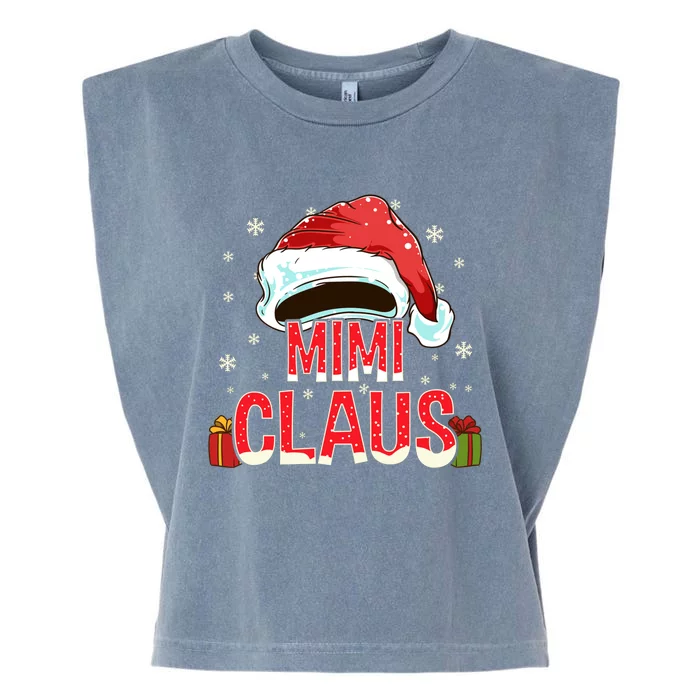 Mimi Claus Group Funny Gift Matching Family Christmas Gift Garment-Dyed Women's Muscle Tee