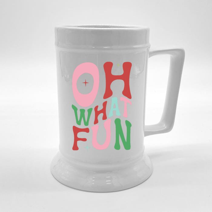 Merry Christmas Gifts Oh What Fun Xmas Gifts Front & Back Beer Stein