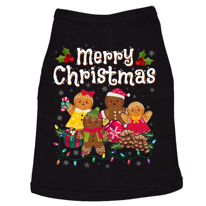 Merry Christmas Gingerbread Cookies Doggie Tank