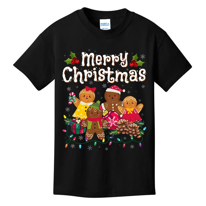 Merry Christmas Gingerbread Cookies Kids T-Shirt