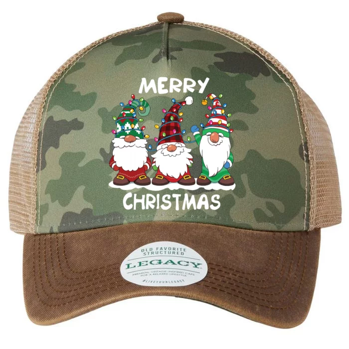 Merry Christmas Gnomes Xmas Family Women Legacy Tie Dye Trucker Hat