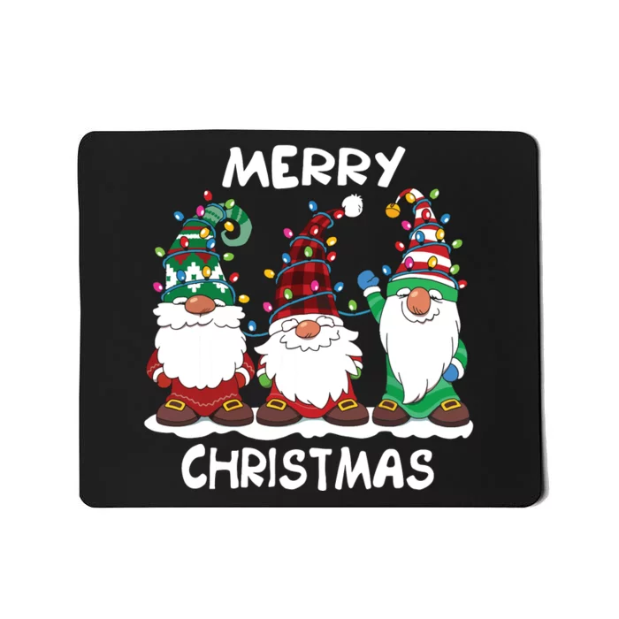 Merry Christmas Gnomes Xmas Family Women Mousepad